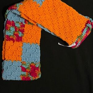 Handmade Crochet Patchwork Scarf